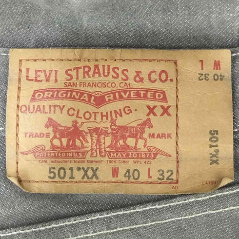 リーバイス Levis 00S 501XX STRAIGHT LEG BUTTON FLY メンズ W40 L32