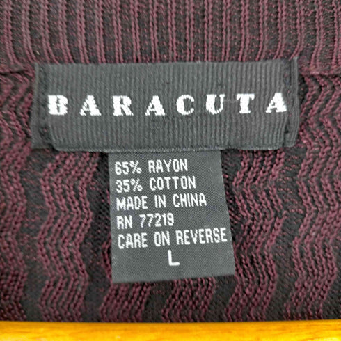 バラクータ BARACUTA レーヨンコットン クルーネックニット メンズ import:L