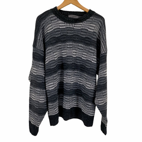 デヴィッドテイラー david taylor USA製 アクリル 3Dニット メンズ import:XL