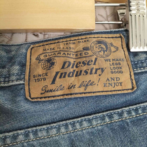 ディーゼルインダストリー Diesel Industry LARKEE ボタンフライダメージデニムパンツ メンズ W:30 L:32
