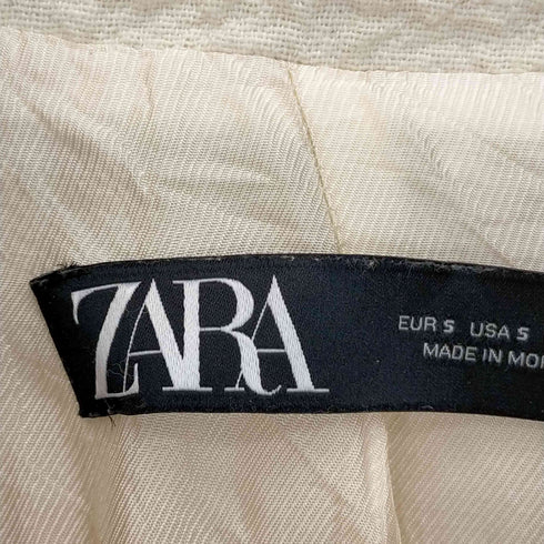 ザラ ZARA Double Breasted Textured Coat レディース import:S