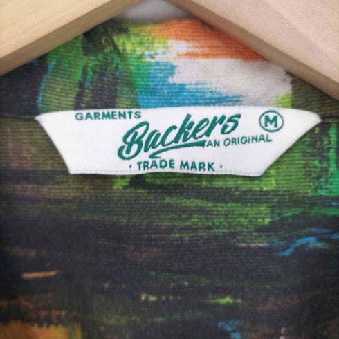 バッカーズ Backers 総柄 コットン S/S シャツ メンズ import:M