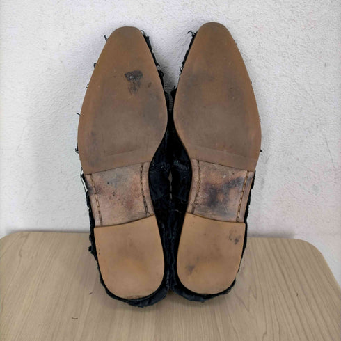 トリココムデギャルソン tricot COMME des GARCONS 90s フリルデザインコットンスリッポン パンプス レディース JPN:22