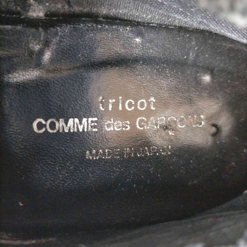 トリココムデギャルソン tricot COMME des GARCONS 90s フリルデザインコットンスリッポン パンプス レディース JPN:22