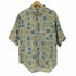 BUGLE BOY COMPANY 総柄 リネン混 S/S コットン シャツ メンズ import:L