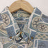 BUGLE BOY COMPANY 総柄 リネン混 S/S コットン シャツ メンズ import:L