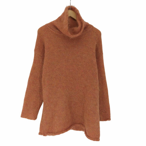 TWEEDS ウールポリ 混 モヘア ボトルネック ニット レディース import:M