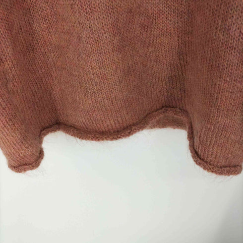 TWEEDS ウールポリ 混 モヘア ボトルネック ニット レディース import:M