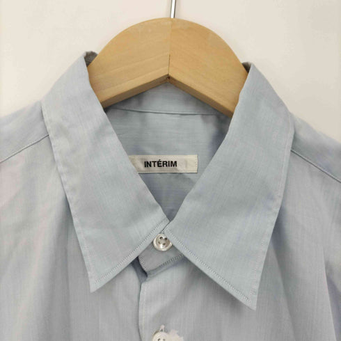 インテリム INTERIM 23SS 200/2 SUPIMA TWILL REGULAR COLLAR SHIRT 200双 スーピマ ツイル レギュラー カラーシャツ メンズ JPN:4