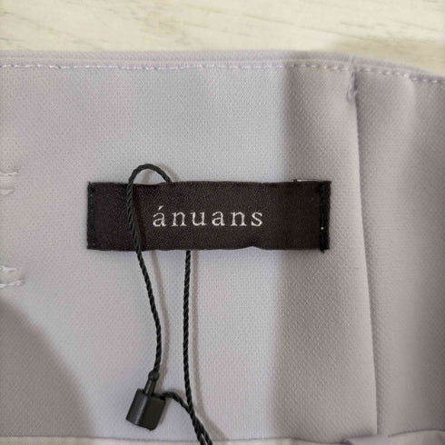 アニュアンス anuans ハイウエストストレッチスカート SAX レディース JPN:M