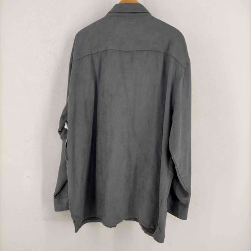 トラスト TRUST レギュラーカラースエードシャツ メンズ 2XL