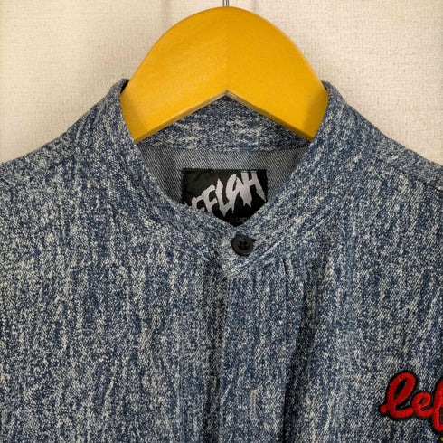 レフラー Leflah ワッペン付 バンドカラーシャツ メンズ JPN:M