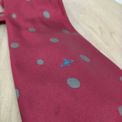 ヴィヴィアンウエストウッド Vivienne Westwood ドット×オーブ柄 ネクタイ メンズ