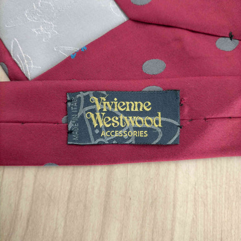 ヴィヴィアンウエストウッド Vivienne Westwood ドット×オーブ柄 ネクタイ メンズ