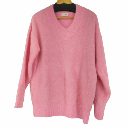 3.14 Vネックシャギーニット メンズ ONE SIZE