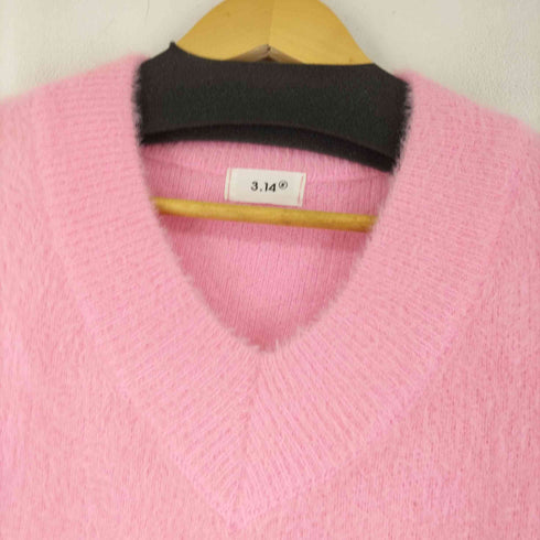 3.14 Vネックシャギーニット メンズ ONE SIZE