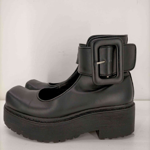 ジェフリーキャンベル Jeffrey Campbell 太ベルト厚底パンプス レディース JPN:36
