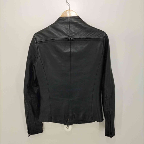 バッファローボブズ BUFFALO BOBS ノーカラージップアップラムレザージャケット メンズ JPN:1