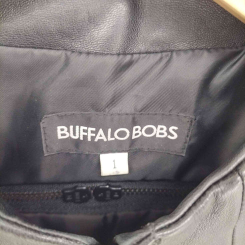 バッファローボブズ BUFFALO BOBS ノーカラージップアップラムレザージャケット メンズ JPN:1