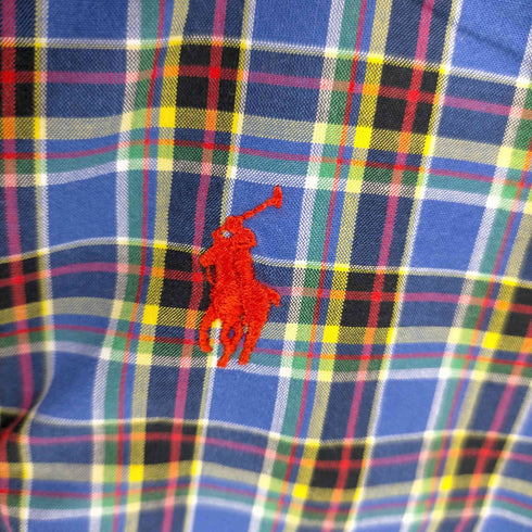 ラルフローレン RALPH LAUREN ポニー刺繍 マルチチェック L/S BDシャツ メンズ