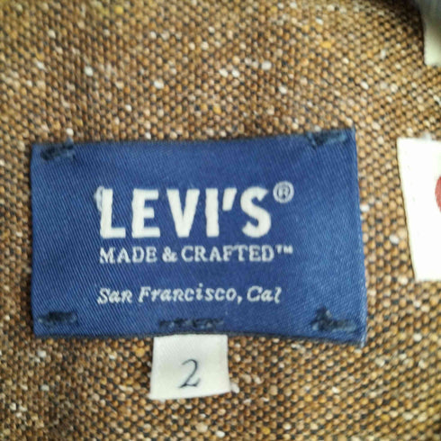リーバイス LEVI STRAUSS&CO MADE&CRAFTED ジップアップジャケット ネップ メンズ JPN:2