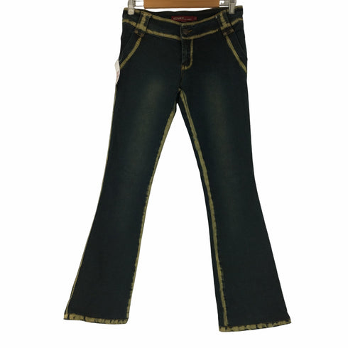 KENKO JEAN PARIS バイカラー ストレッチ ブーツカットデニム レディース 27