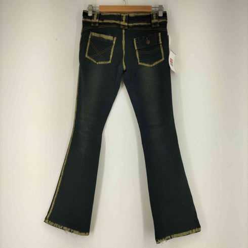 KENKO JEAN PARIS バイカラー ストレッチ ブーツカットデニム レディース 27