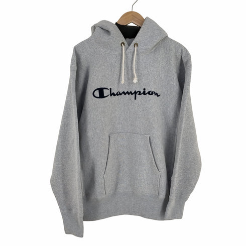 チャンピオン Champion REVERSE WAEVE 青タグ復刻 スプリクトロゴプルオーバーパーカー メンズ import:XL