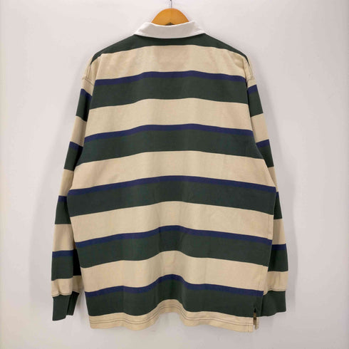 ポロバイラルフローレン Polo by RALPH LAUREN ボーダー スモールポニー刺繍 L/S ラガーシャツ メンズ import:L