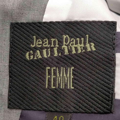 ジャンポールゴルチエフェム Jean Paul GAULTIER FEMME 貫通胸ポケット 3Bテーラードジャケット レディース EUR:40