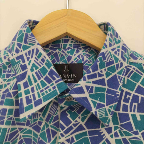 ランバンコレクション LANVIN COLLECTION 総柄 レギュラー L/S シャツ メンズ JPN:50