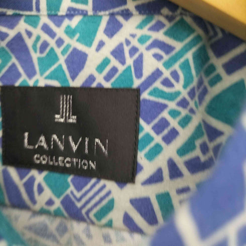 ランバンコレクション LANVIN COLLECTION 総柄 レギュラー L/S シャツ メンズ JPN:50