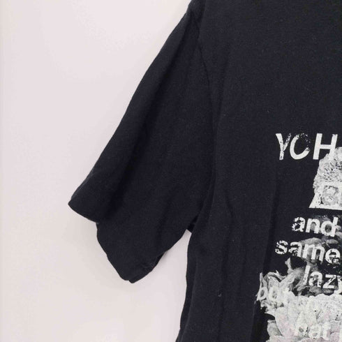 ヨウジヤマモト Yohji Yamamoto 20S Cotton Jersey Blooming Flowers Message T-Shirt メンズ JPN:3