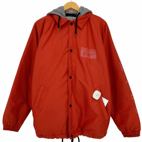 オニツカタイガー ONITSUKA TIGER スウェットフード 中綿コーチジャケット メンズ JPN:XL