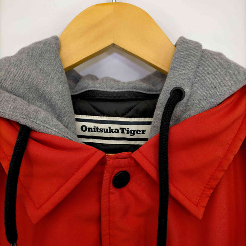 オニツカタイガー ONITSUKA TIGER スウェットフード 中綿コーチジャケット メンズ JPN:XL