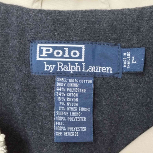 ポロバイラルフローレン Polo by RALPH LAUREN 裏地 フリース ステンカラー ハンティング ハーフコート ジャケット メンズ import:L