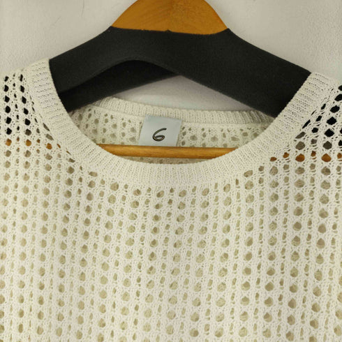 ロクビューティーアンドユースユナイテッドアローズ 6 BEAUTY & YOUTH UNITED ARROWS MESH LONG SLEEVE KNIT/ニット レディース FREE