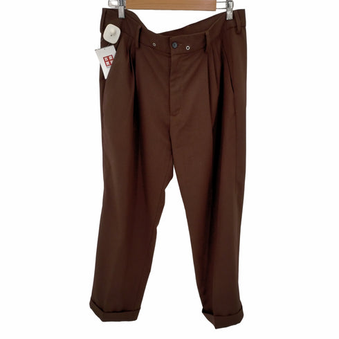 バージズブルック BASISBROEK 3タック ウール混ワイドパンツ メンズ JPN:2