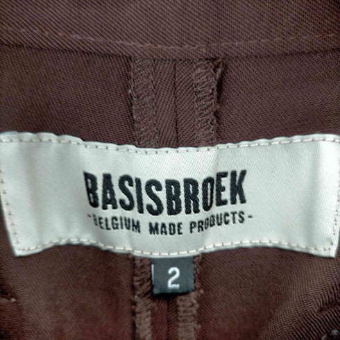 バージズブルック BASISBROEK 3タック ウール混ワイドパンツ メンズ JPN:2