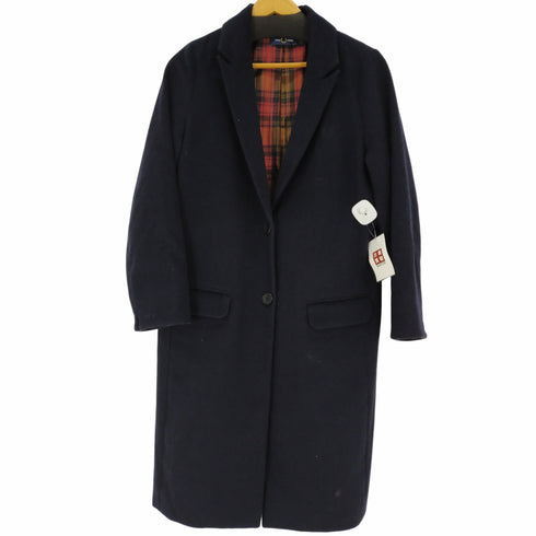 フレッドペリー FRED PERRY スマートコート 裏地チェックチェスターコート レディース EUR:38