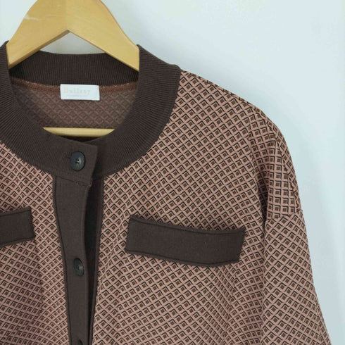 ボールジー BALLSEY 22AW キカジャカードジャージー クルーネックカーディガン レディース JPN:S