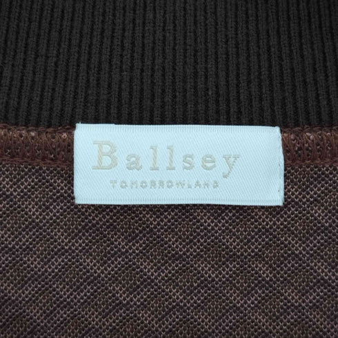 ボールジー BALLSEY 22AW キカジャカードジャージー クルーネックカーディガン レディース JPN:S
