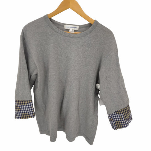 コムデギャルソンシャツ COMME des GARCONS SHIRT 袖チェック 切替え カットソー メンズ JPN:L