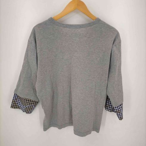 コムデギャルソンシャツ COMME des GARCONS SHIRT 袖チェック 切替え カットソー メンズ JPN:L