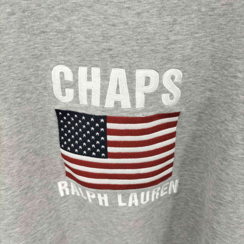 チャップスラルフローレン CHAPS RALPH LAUREN 星条旗 刺繍デザイン 長袖スウェット メンズ JPN:XL