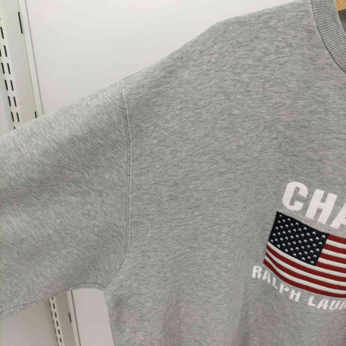チャップスラルフローレン CHAPS RALPH LAUREN 星条旗 刺繍デザイン 長袖スウェット メンズ JPN:XL