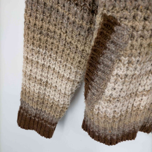 イーアールエル ERL Striped Zipped Wool-Blend Knit Sweat メンズ import:S