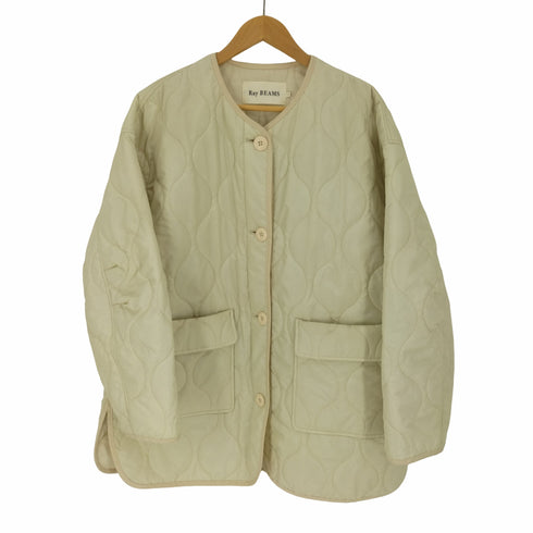レイビームス Ray BEAMS 22AW キルティング ノーカラー ブルゾン レディース JPN:1