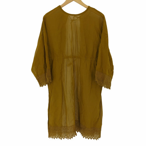 トゥモローランドコレクション TOMORROWLAND collection 22SS ルコットンオーガンジー クルーネックワンピース レディース JPN:36