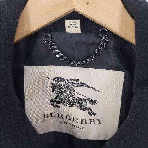 バーバリーロンドン BURBERRY LONDON カシミヤ混 裏地チェック ウールトレンチコート レディース